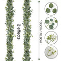 Artificial Eucalyptus Hanging Wreath – Silk Vine Wall Decor Artificial Wreath Babs 01 1Pcs