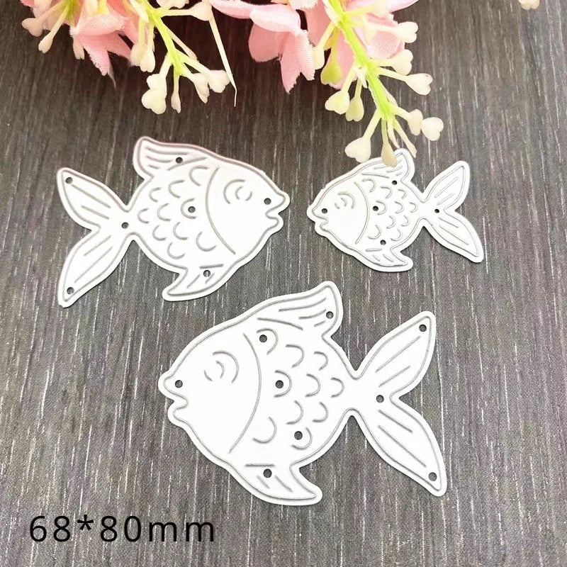 Fish Metal Cutting Dies for Scrapbooking & Card Making Metal Cutting Die Babs A