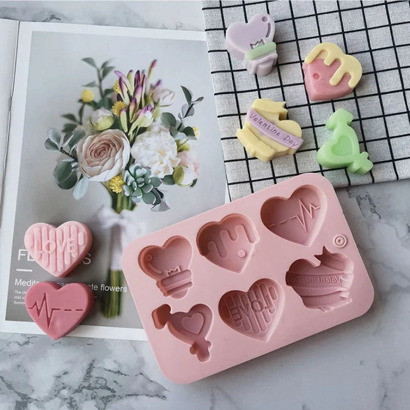 Heart Silicone Mold – Chocolate, Candy, Ice & Fondant Silicone Baking Mold Babs