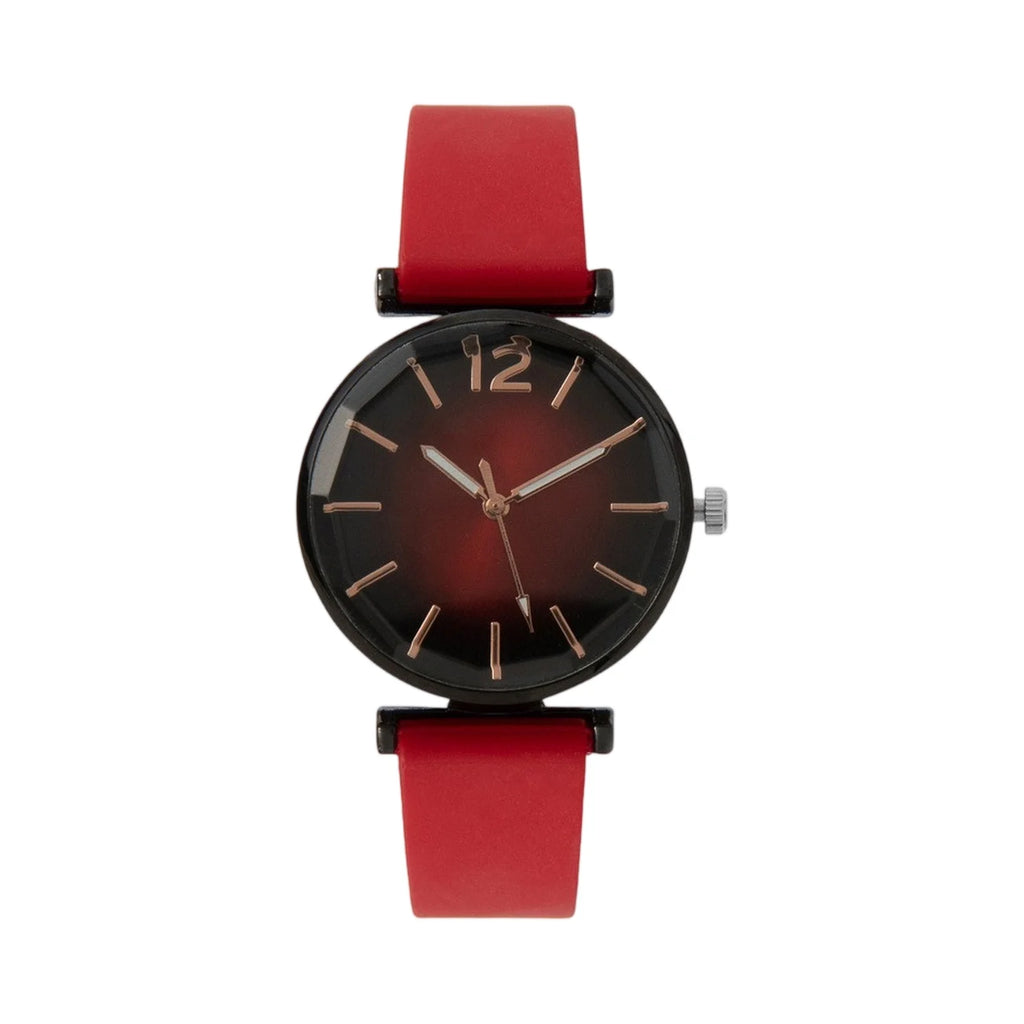 Women's Fashion Quartz Watch – Black Dial & Green Strap Ladies Quartz Watch Babs