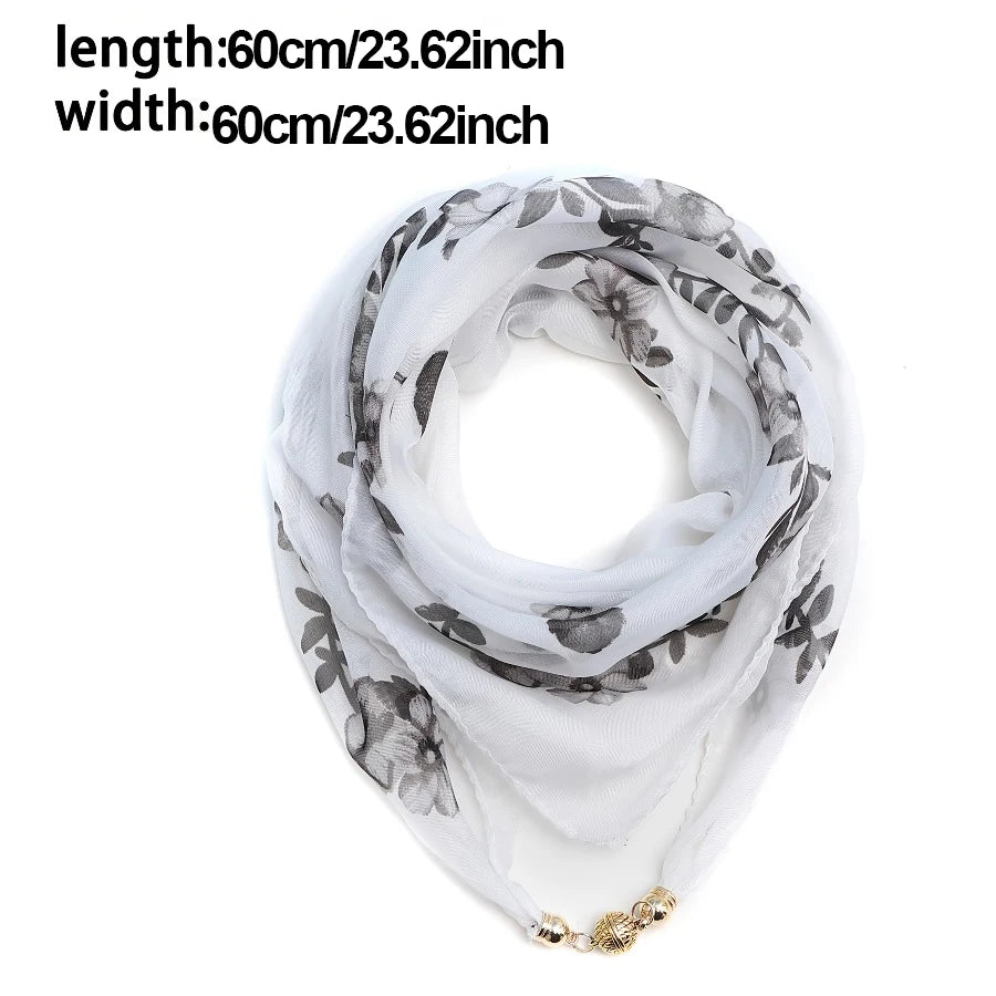 Women's Lightweight Chiffon Satin Scarf – Hair Wrap & Neck Cover Chiffon Satin Scarf Babs