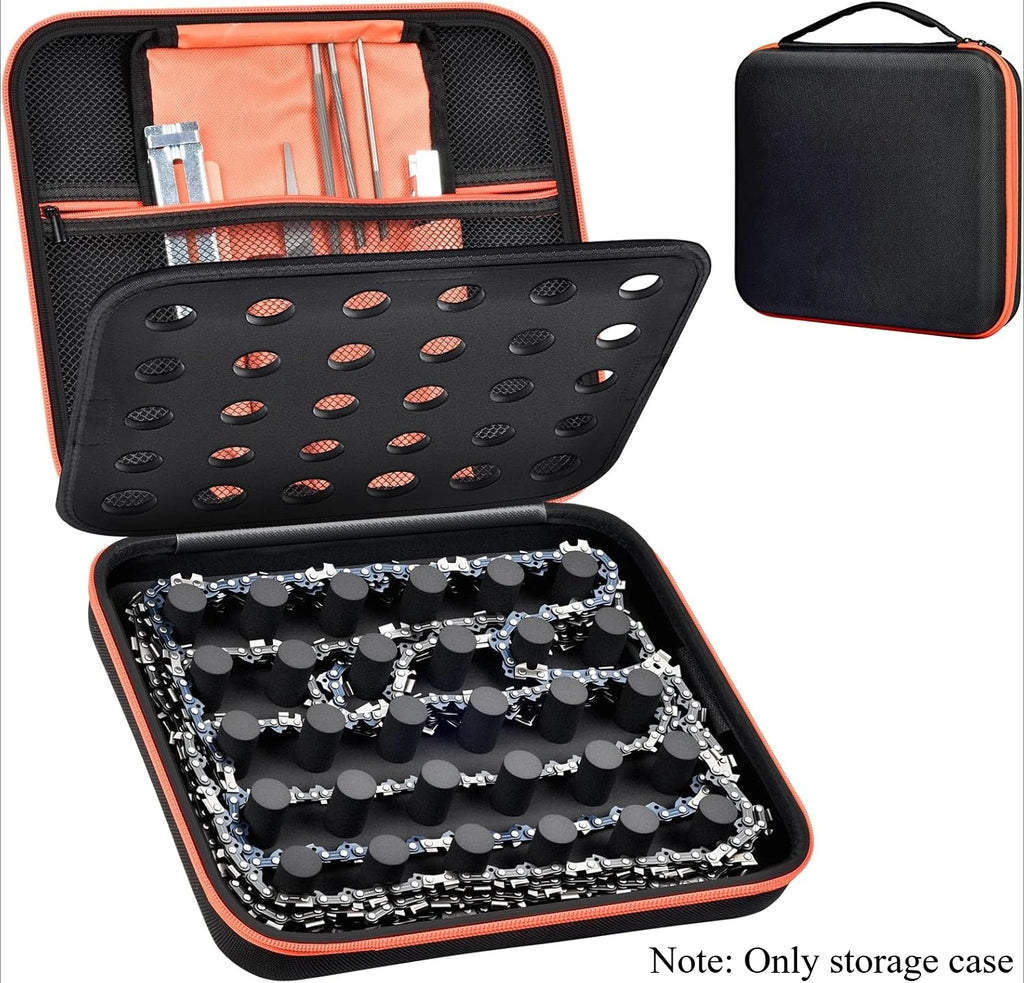 Chainsaw Chain Storage Case – Anti-Tangle, Fits 6–12 Chains Chainsaw Chain Case Babs