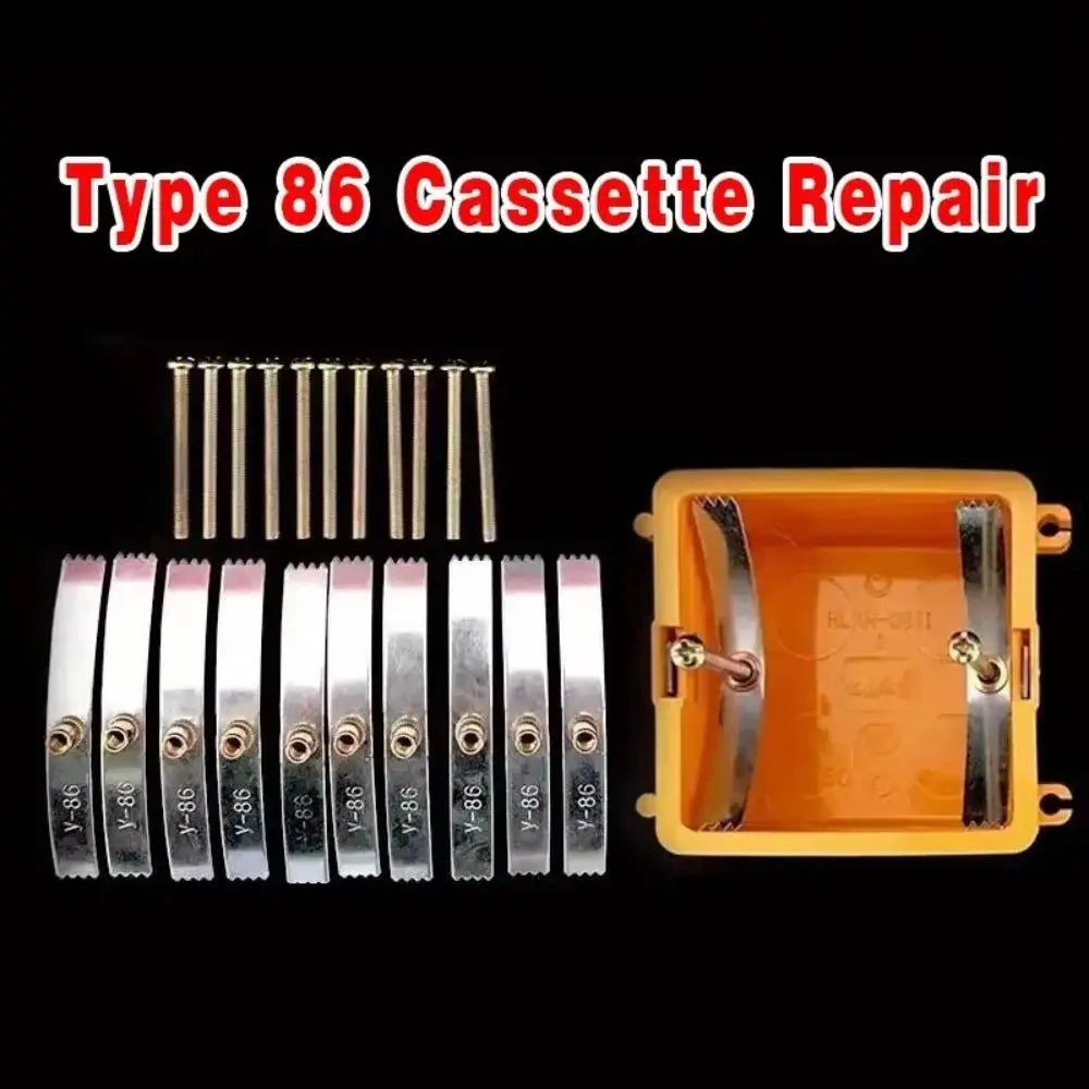 10PCS Switch Socket Box Repair Clip Kit with Mounting Screws Socket Box Repair Kit Babs