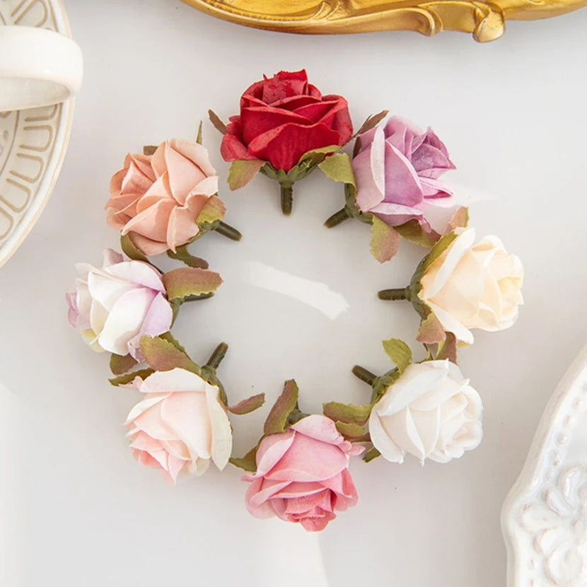 Artificial Silk Rose Flower Heads for Wedding & Home Décor Artificial Silk Flowers Babs