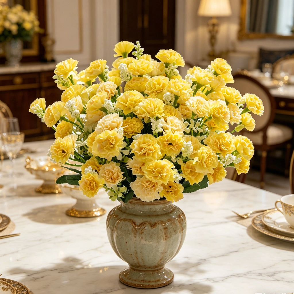 Artificial Silk Carnation Flower Stems – Wedding & Home Decor Artificial Flower Stems Babs