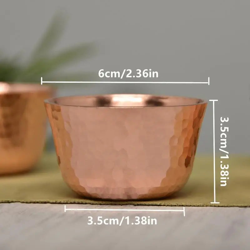 Handmade Hammered Copper Tea & Coffee Cup – Retro Teaware Copper Teacup Babs