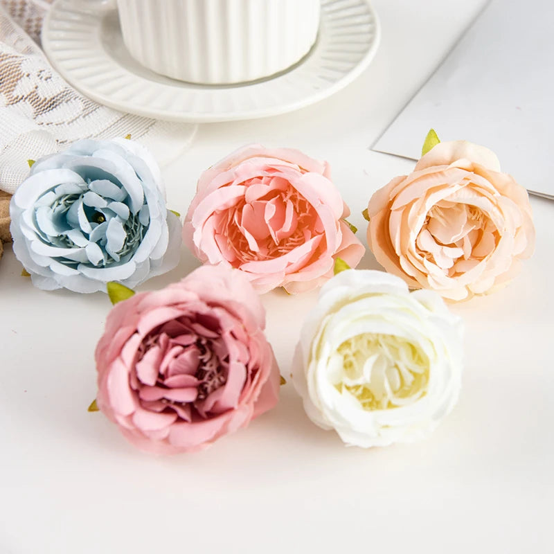 Artificial Silk Rose Flower Heads – Wedding & DIY Décor Artificial Flower Heads Babs