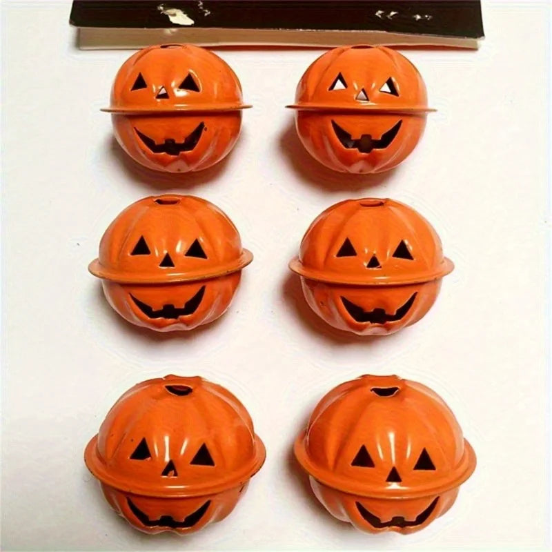 30 Halloween Iron Pumpkin Bells 1.18" | Spooky DIY Decor Halloween Bell Decor Babs