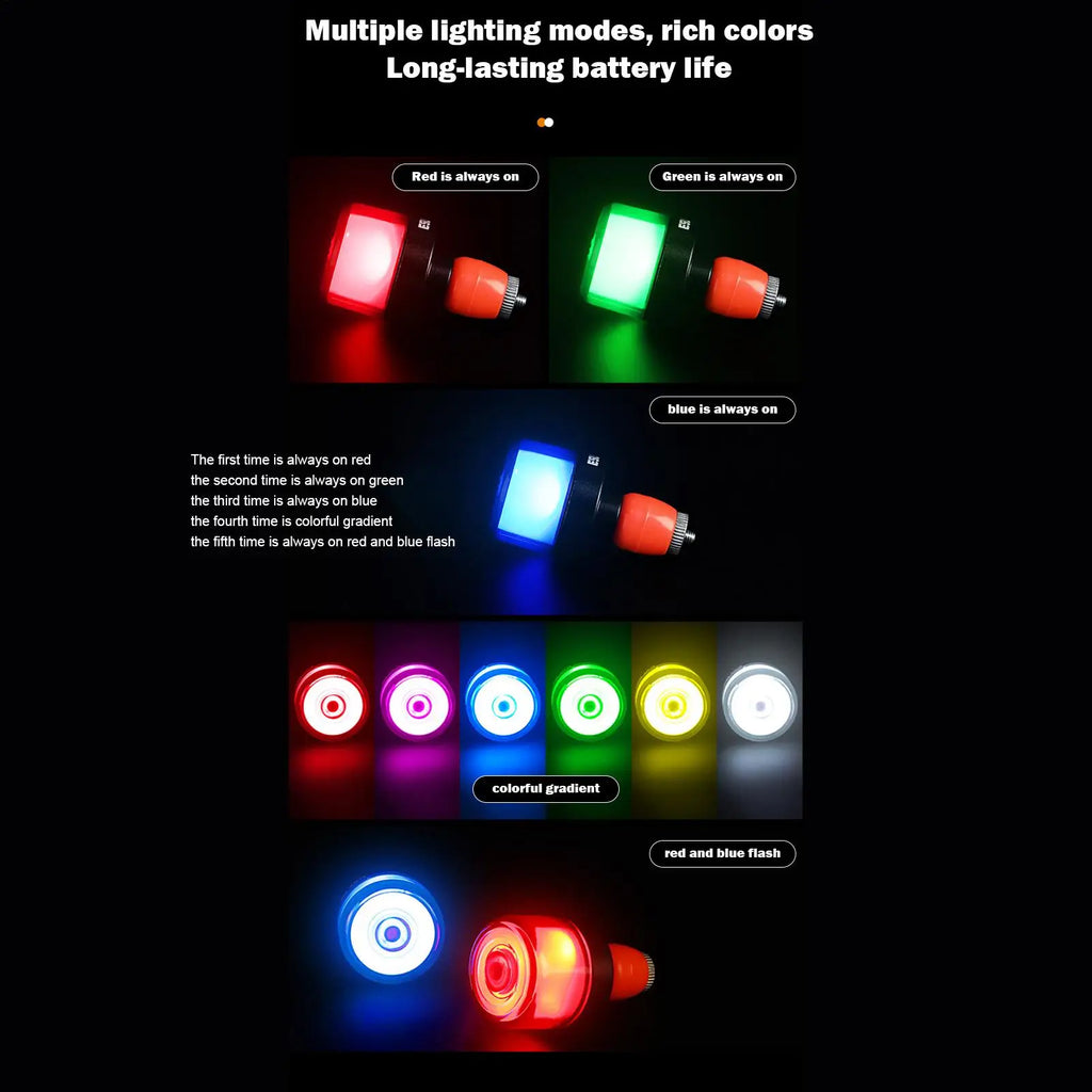 USB Rechargeable Waterproof Bike Handlebar End Lights (Pair) Bike Handlebar Light Babs