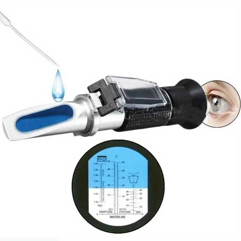 Handheld Refractometer – Antifreeze & Sugar Analyzer Handheld Refractometer Babs 1pc