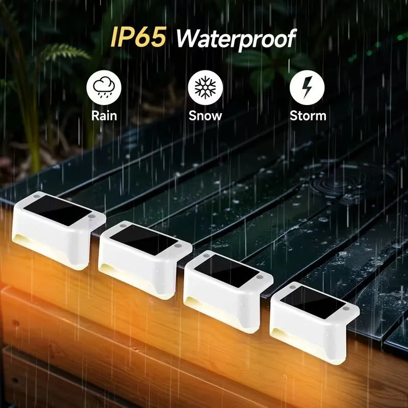Solar LED Stair Lights – IP65 Waterproof Fence & Garden Lights Solar Outdoor Light Babs