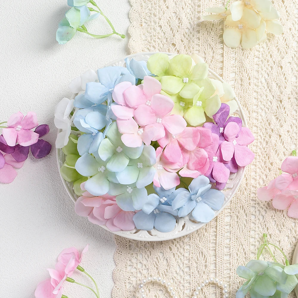 Artificial Silk Hydrangea Flower Heads – Wedding & Home Décor Artificial Silk Flowers Babs