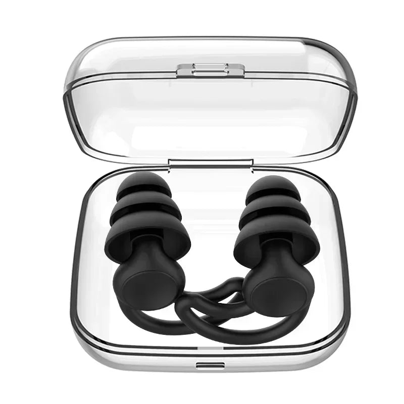 3-Layer Silicone Sleeping Earplugs – Noise Reduction & Travel Silicone Earplugs Babs