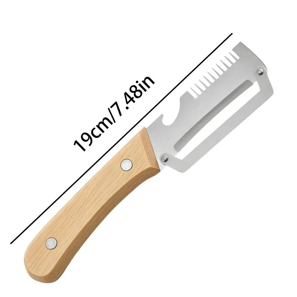 Stainless Steel Vegetable Peeler Wooden Handle – Set of 2 Vegetable Peeler Set Babs 2pcs
