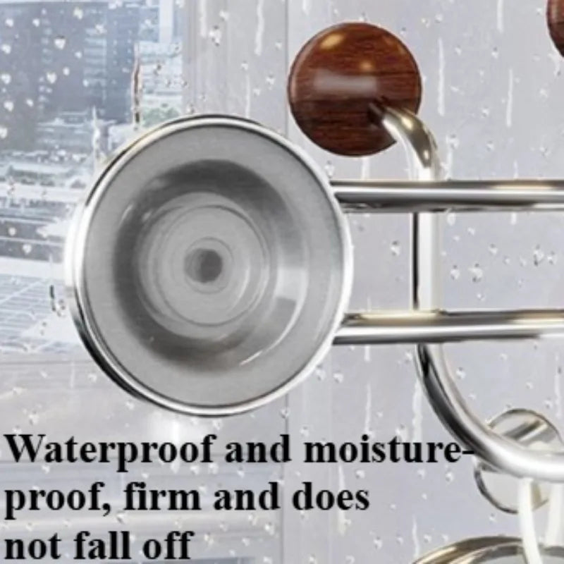 Modern Suction Cup Coat Rack – 5-Hook Nordic Wall Organizer Wall Coat Rack Babs