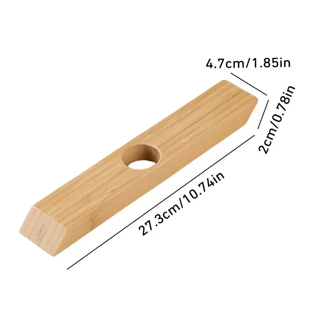 Bamboo Balance Wine Rack – Single Bottle Display Stand Wine Bottle Rack Babs A