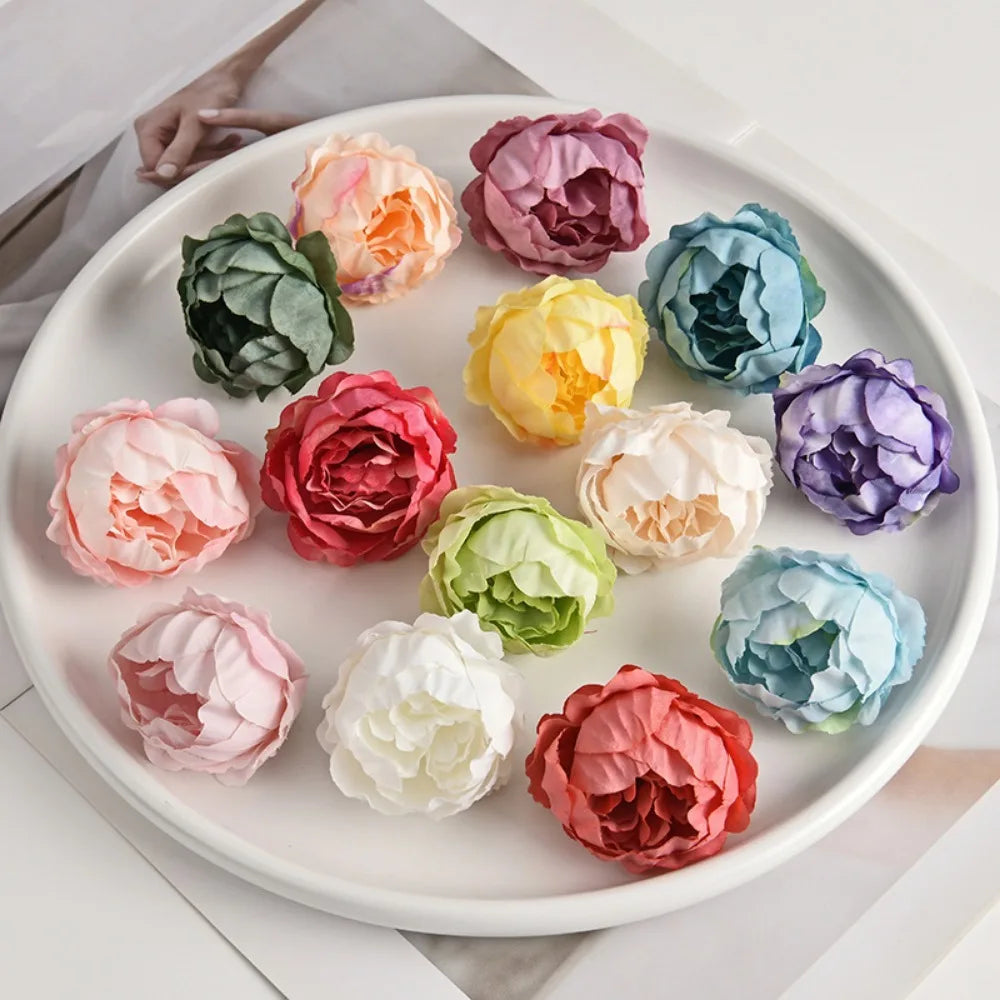 10/20Pcs Silk Artificial Rose Flower Heads – Wedding & Home Decor Artificial Flower Heads Babs