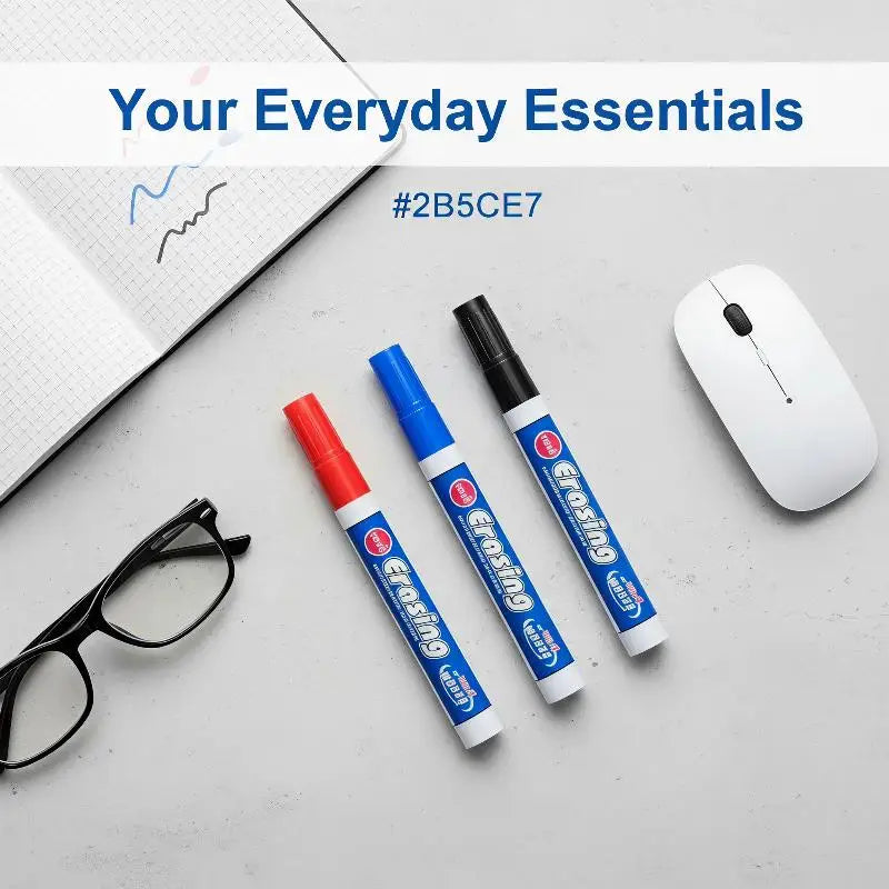 HUXUAN Dry Erase Whiteboard Markers – Non-Toxic Vivid Ink Dry Erase Marker Babs
