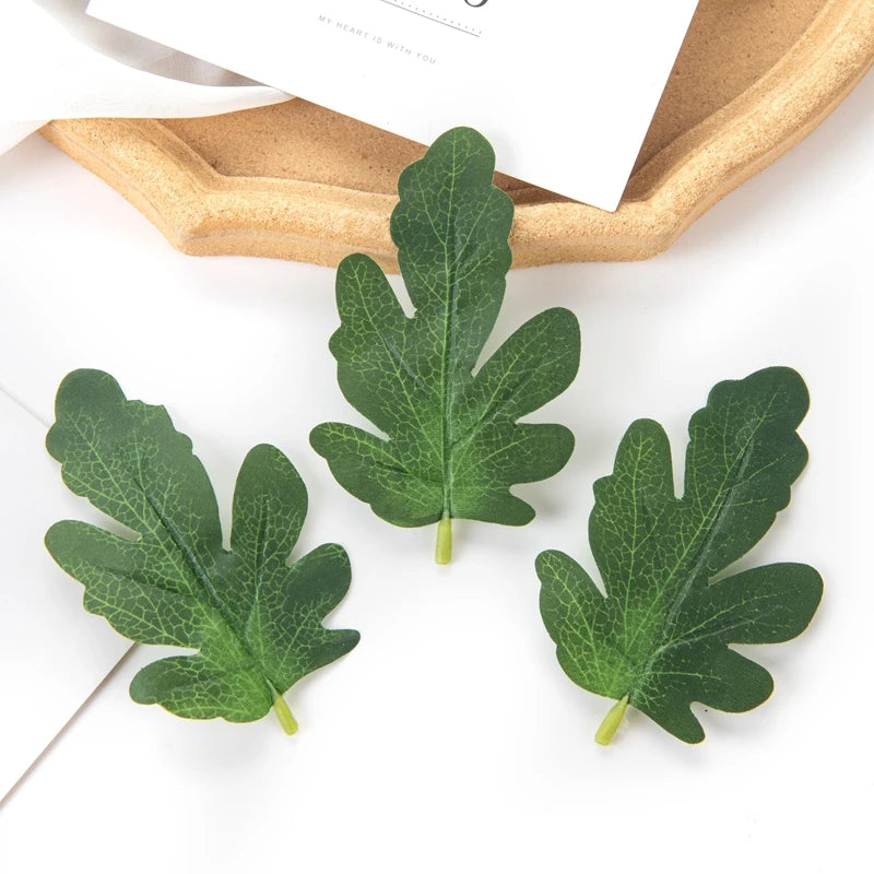 50PCS Artificial Silk Watermelon Leaves – DIY Wedding & Home Decor Artificial Decorative Leaves Babs