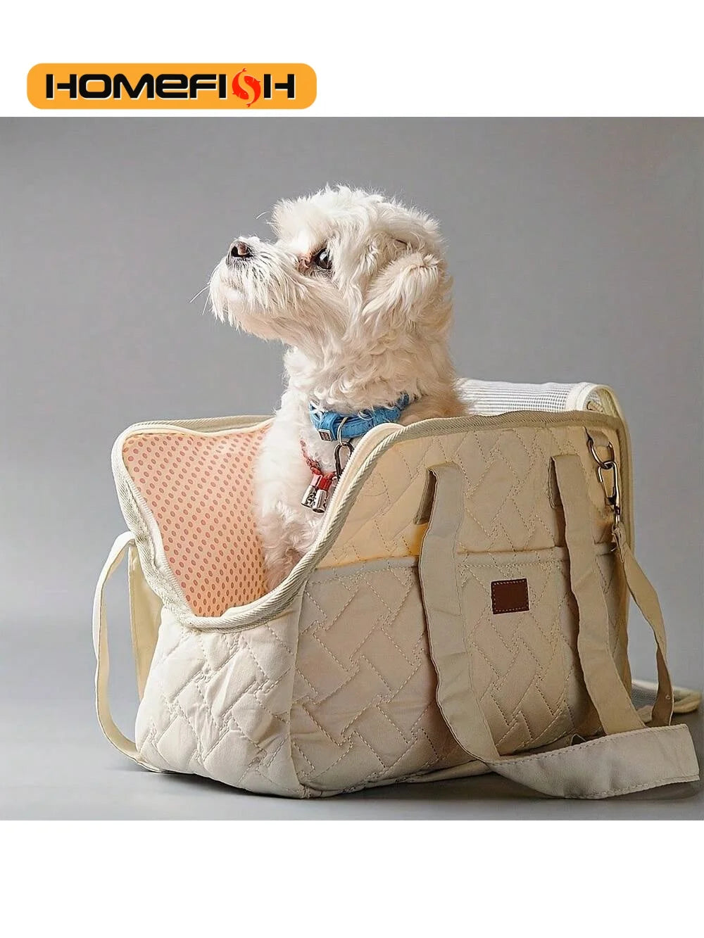 Breathable Large Canvas Pet Tote Bag for Cats & Small Dogs Pet Carrier Tote Babs