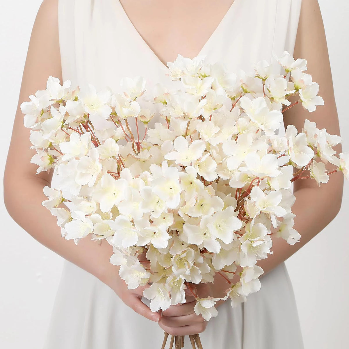 Silk Peach Blossom Artificial Flowers – Spring Wedding & Home Décor Artificial Silk Flowers Babs