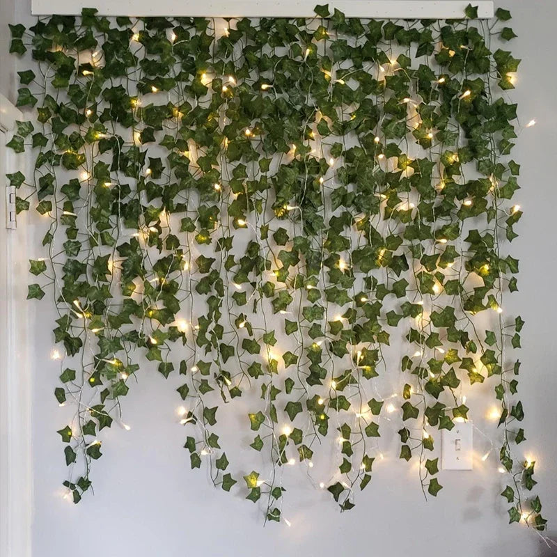 LED Ivy Vine String Lights – Artificial Leaf Garland 2/5/10M LED Garland String Lights Babs