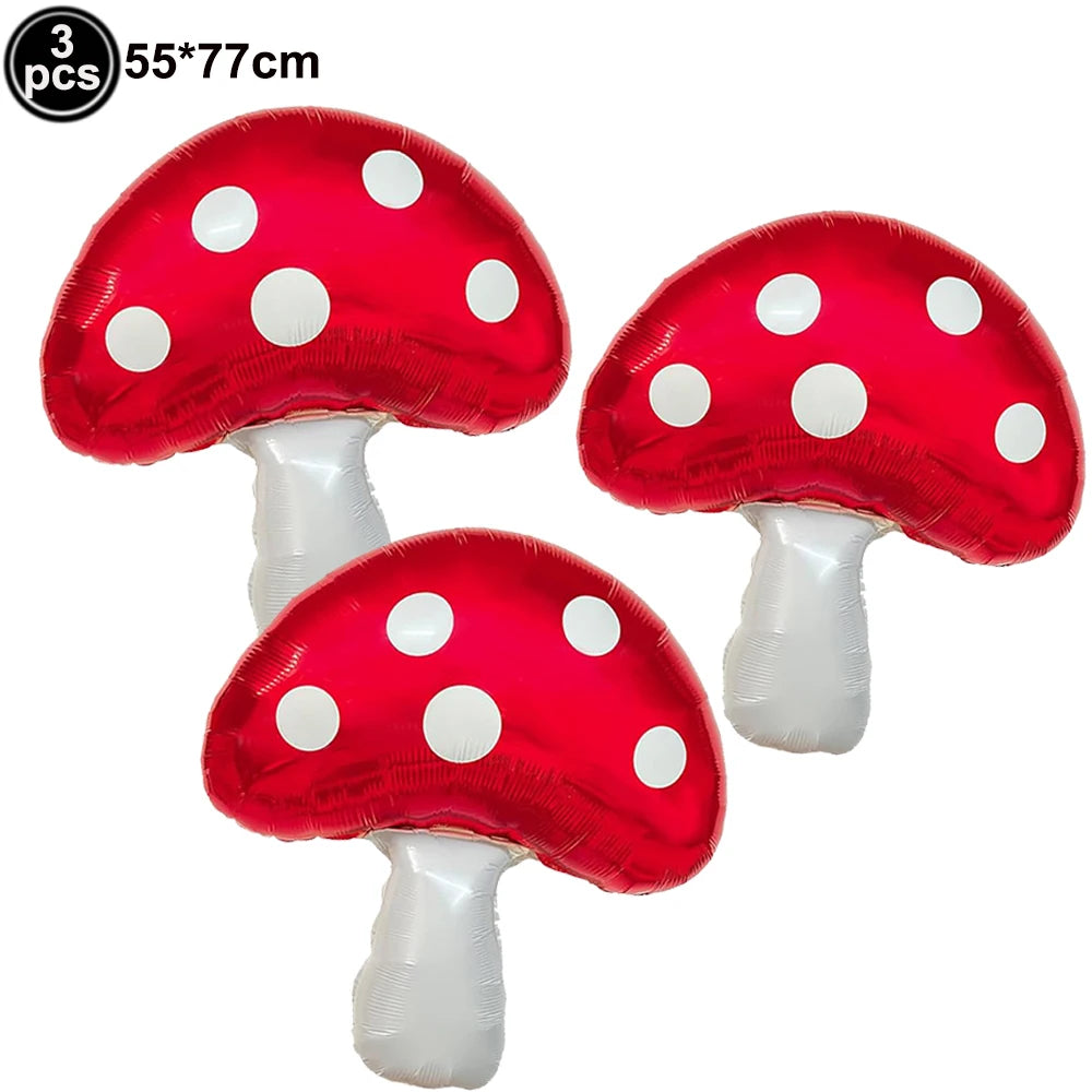 Fairy Mushroom Butterfly Rabbit Foil Balloon Set – Party Decor Party Balloon Set Babs MINT GREEN As pictures show