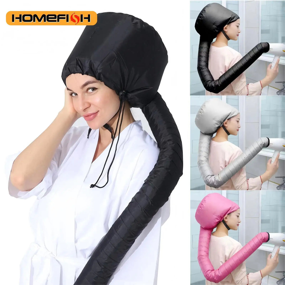 Reusable Hair Dryer Steamer Cap – Salon & Home Hair Care Hat Hair Steamer Cap Babs