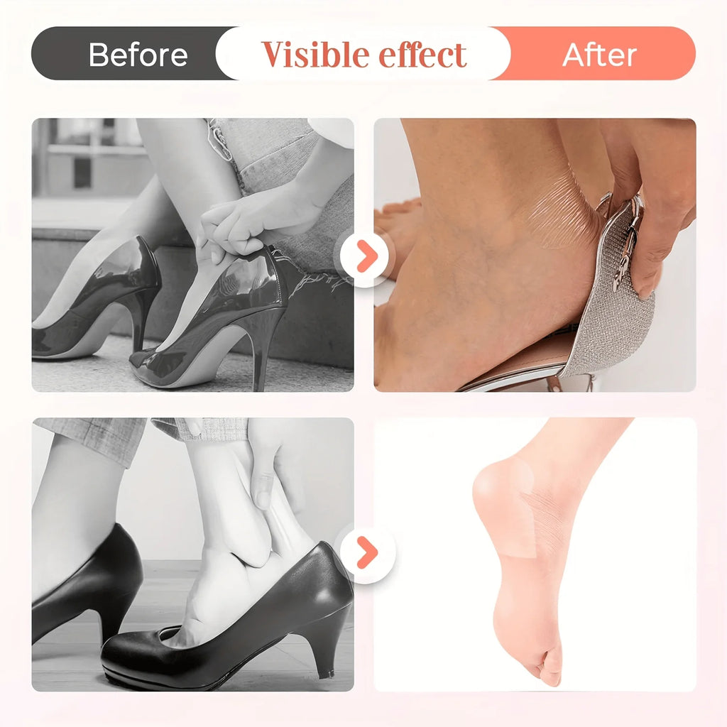 20PCS Invisible Moisturizing Heel Patches – Breathable PU Cushions Heel Cushion Patch Babs