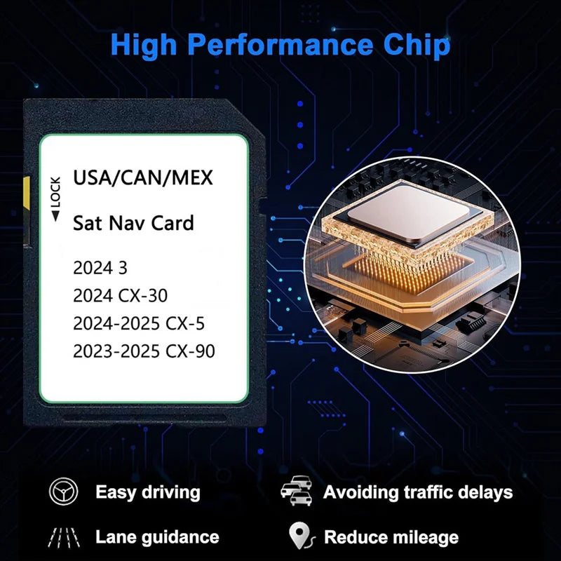KMV66 EZ1B 2025 GPS Navigation SD Card for Mazda CX-5 CX-90 GPS Navigation SD Card Babs