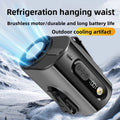 USB Waist Clip Fan – Portable High Speed Mini Cooling Fan Portable Clip Fan Babs black