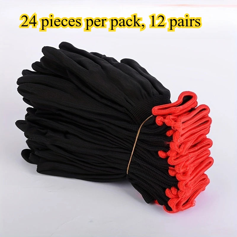Fingerless Gloves for Fishing & BBQ — Elastic 6/12 Pack Fingerless Gloves Babs 12PAIRS