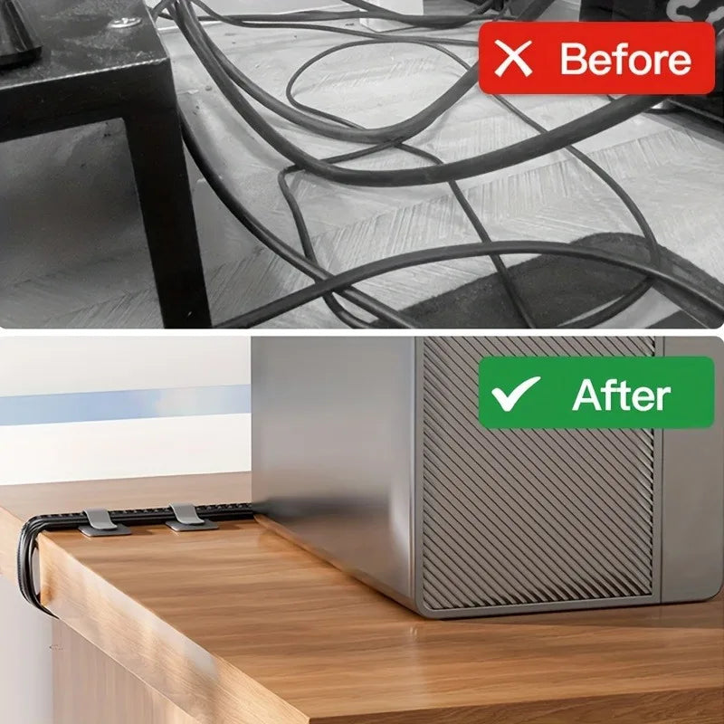 50pcs Adhesive Velcro Cable Organizer – Cord & Wire Management Cable Organizer Babs