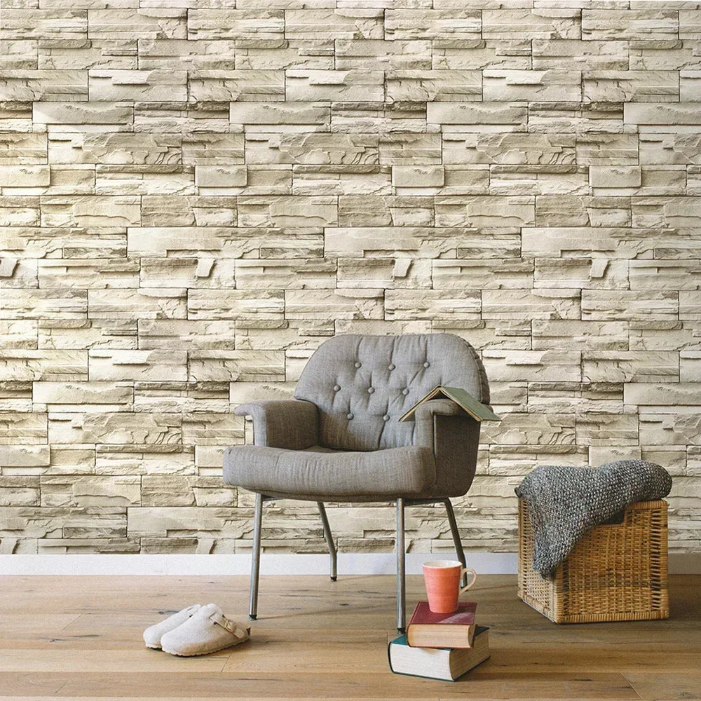 3D Faux Brick Peel & Stick Wallpaper – Self-Adhesive Vinyl Peel & Stick Wallpaper Babs