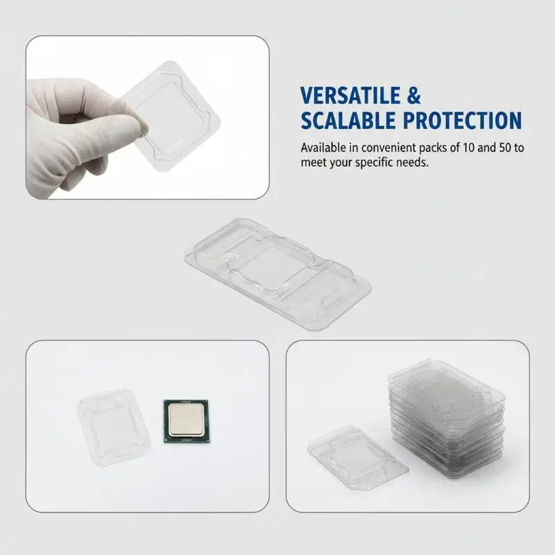 CPU Clamshell Tray Box LGA1700 775 115X 1200 | 10/50 Pcs CPU Storage Tray Babs
