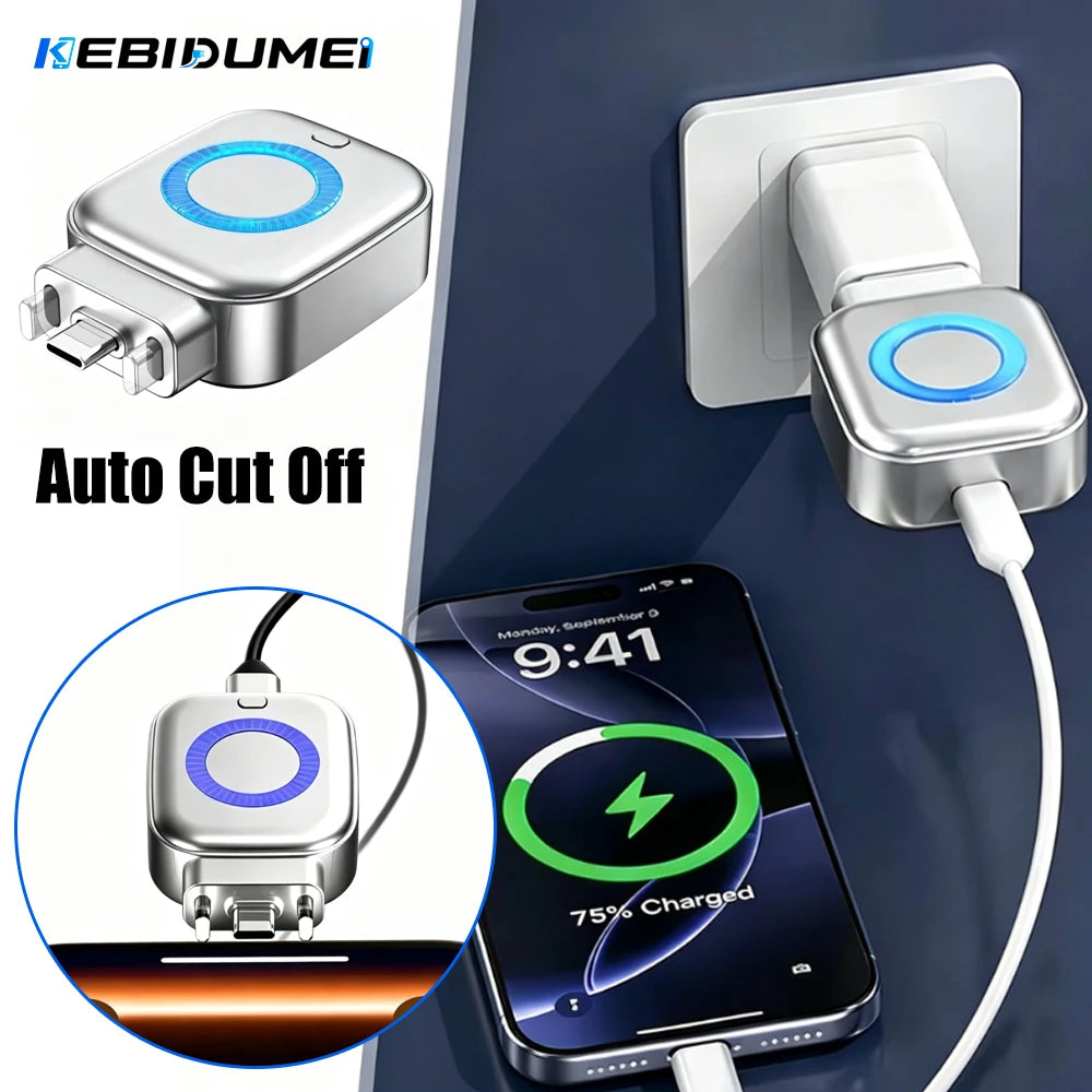 140W PD Type-C Fast Charger with RGB Light & Auto Power-Off USB-C Fast Charger Babs
