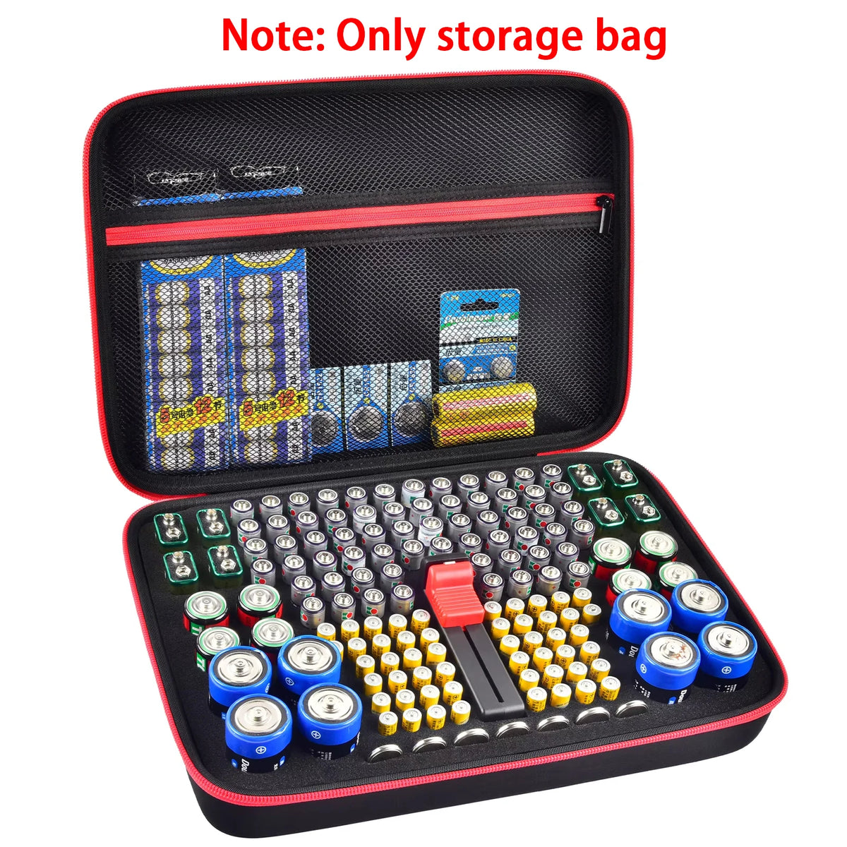 Battery Organizer Case with Tester – Holds 150+ AA AAA 9V C D Battery Organizer Case Babs