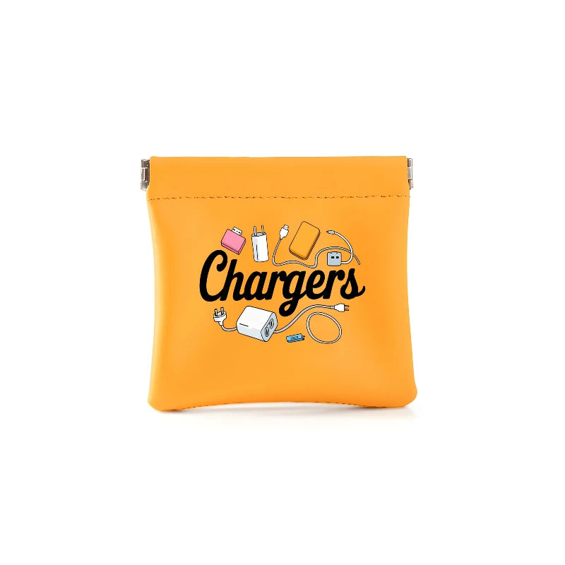 Pop-Up Spring Storage Bag – Cable & Small Item Organizer Pop-Up Storage Pouch Babs Yellow