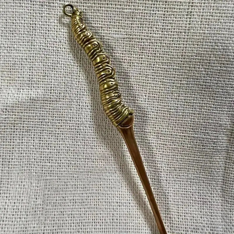 Brass Ear Pick Keychain – Hippocampus Animal Sculpture Pendant Brass Ear Pick Keychain Babs