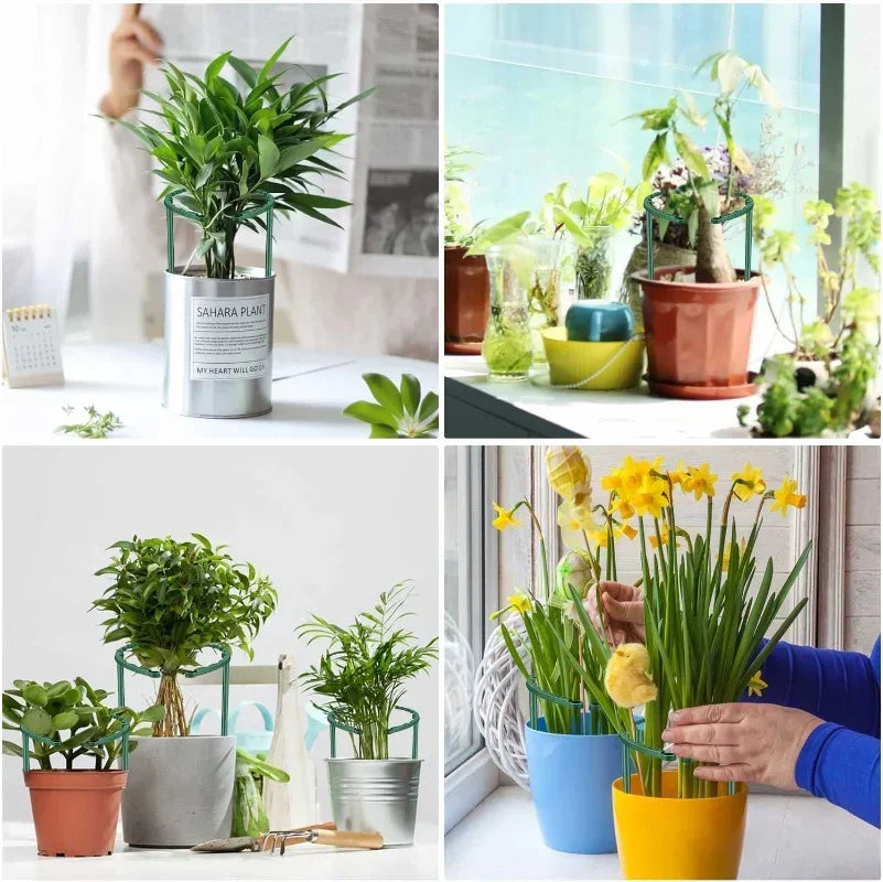 T-Shape Plant Support Stakes | Garden Flower Pot Rack Set Plant Support Stakes Babs