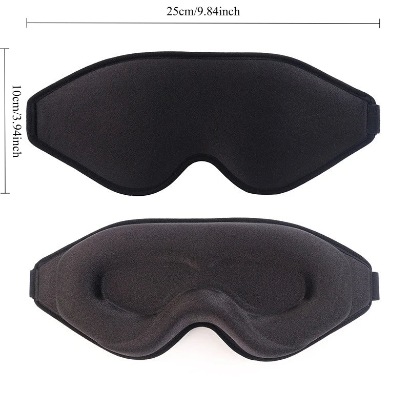 3D Memory Foam Blackout Sleep Eye Mask – Zero Eye Pressure Sleep Eye Mask Babs black