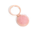 Portable Folding Comb with Mirror & Cushion Base | Travel Folding Travel Comb Babs Pink