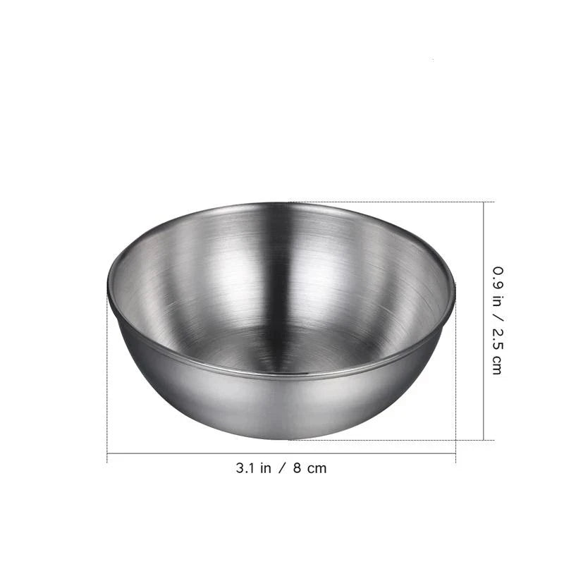 Stainless Steel Sauce Dipping Bowl | Seasoning Dish Sauce Dipping Bowl Babs silver