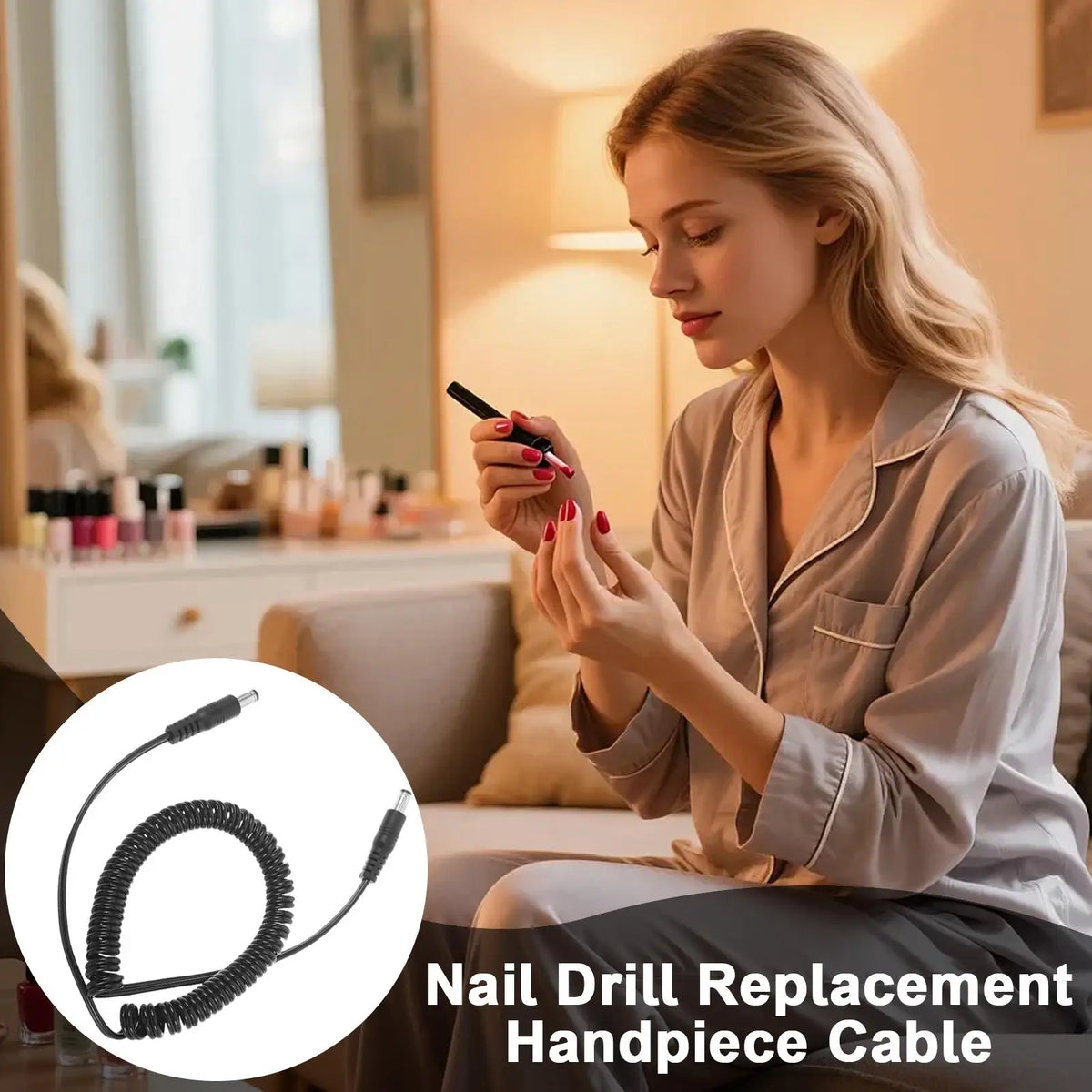 Nail Drill Cord Replacement – Manicure Machine Power Wire Nail Drill Accessory Babs