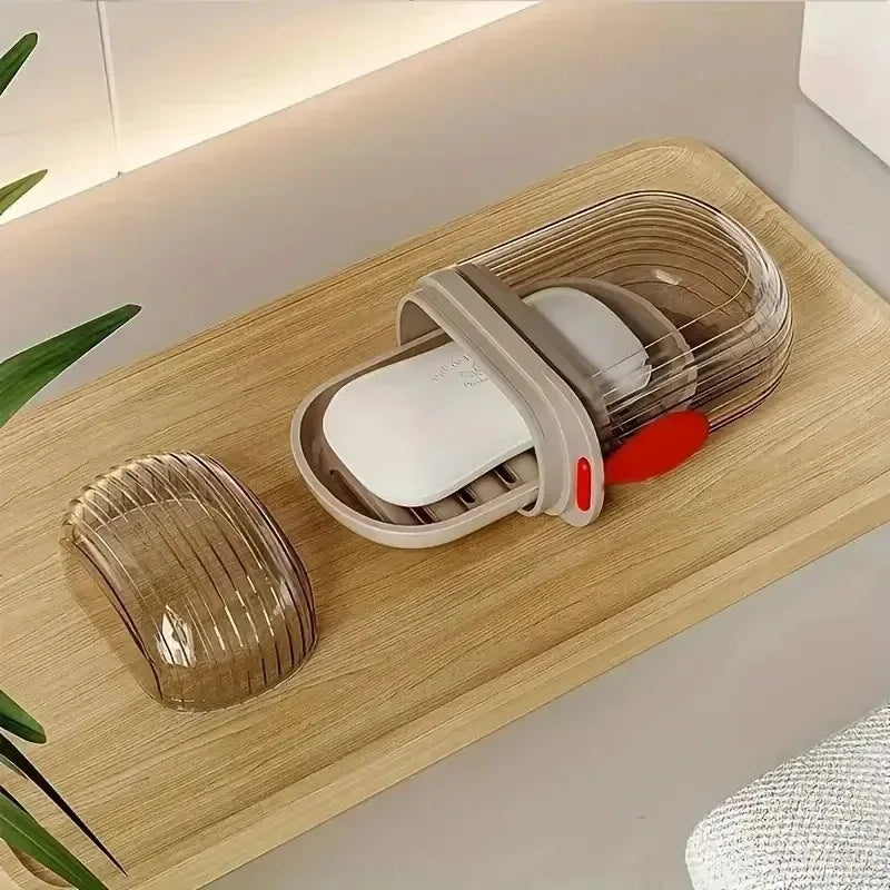Travel Soap Box with Lid – Leakproof, Draining Soap Case Travel Soap Case Babs