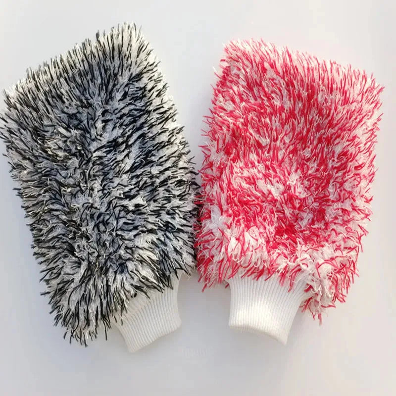 Microfiber Car Wash Gloves – Scratch-Free High Density Car Wash Gloves Babs