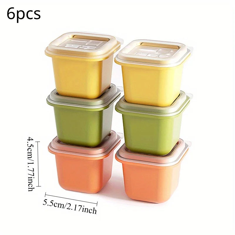 Large Ice Cube Tray with Lid – BPA-Free & Stackable Ice Cube Tray Babs 6pcs