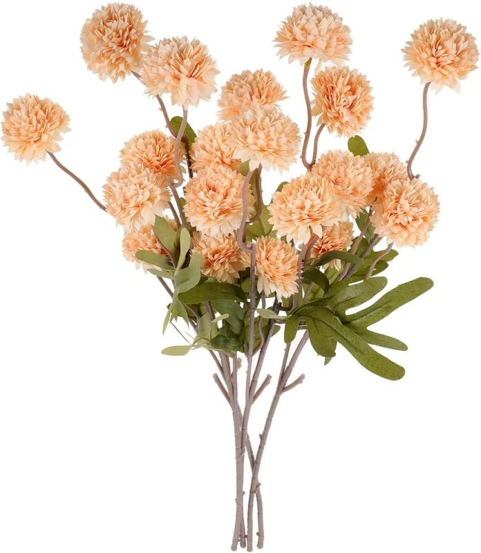 Silk Chrysanthemum Artificial Flowers for Wedding & Home Décor Artificial Silk Flowers Babs champagne 1pc