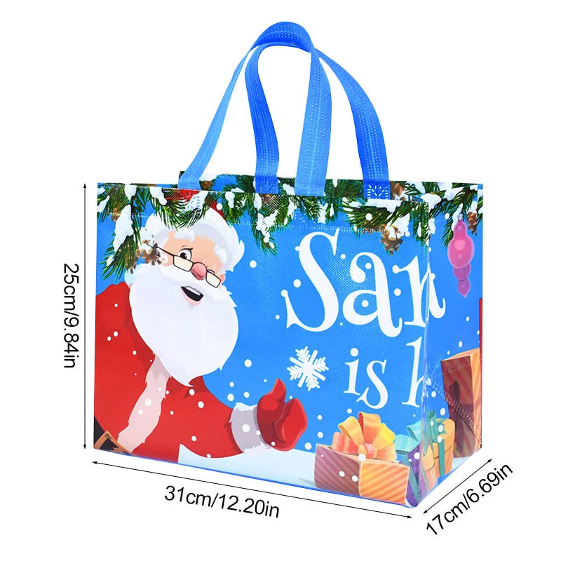 Christmas Gift Bags Santa Snowman Non-Woven Holiday Bags Christmas Gift Bags Babs