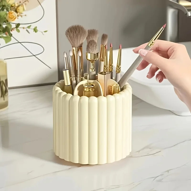 360° Spinning Makeup Brush Holder – 7-Slot Organizer Makeup Brush Organizer Babs